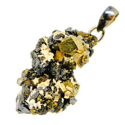 Pyrite Agate Pendants handcrafted by Ana Silver Co - PD8298