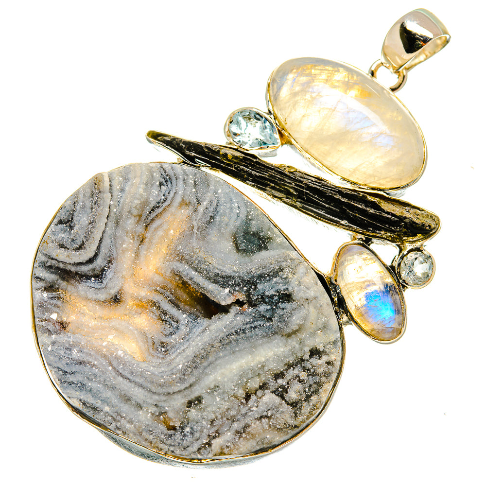 Desert Druzy Pendants handcrafted by Ana Silver Co - PD8301