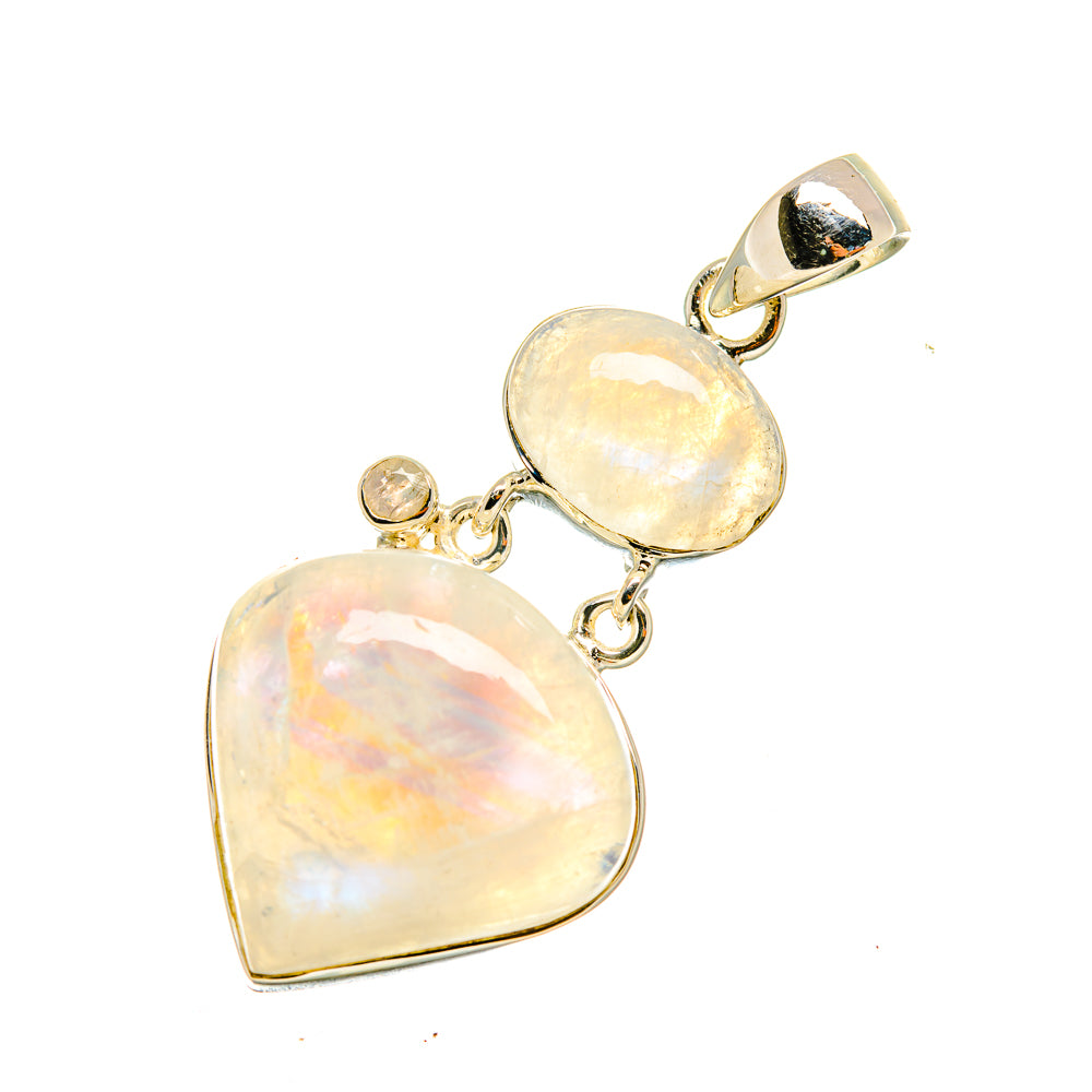 Rainbow Moonstone Pendants handcrafted by Ana Silver Co - PD8312