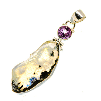 Rainbow Moonstone Pendants handcrafted by Ana Silver Co - PD8328