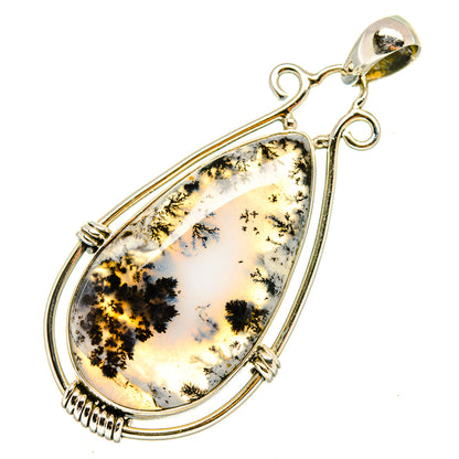 Dendritic Opal Pendants handcrafted by Ana Silver Co - PD8329