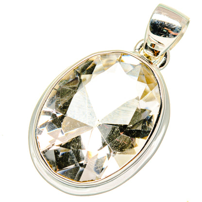 White Quartz Pendants handcrafted by Ana Silver Co - PD8335