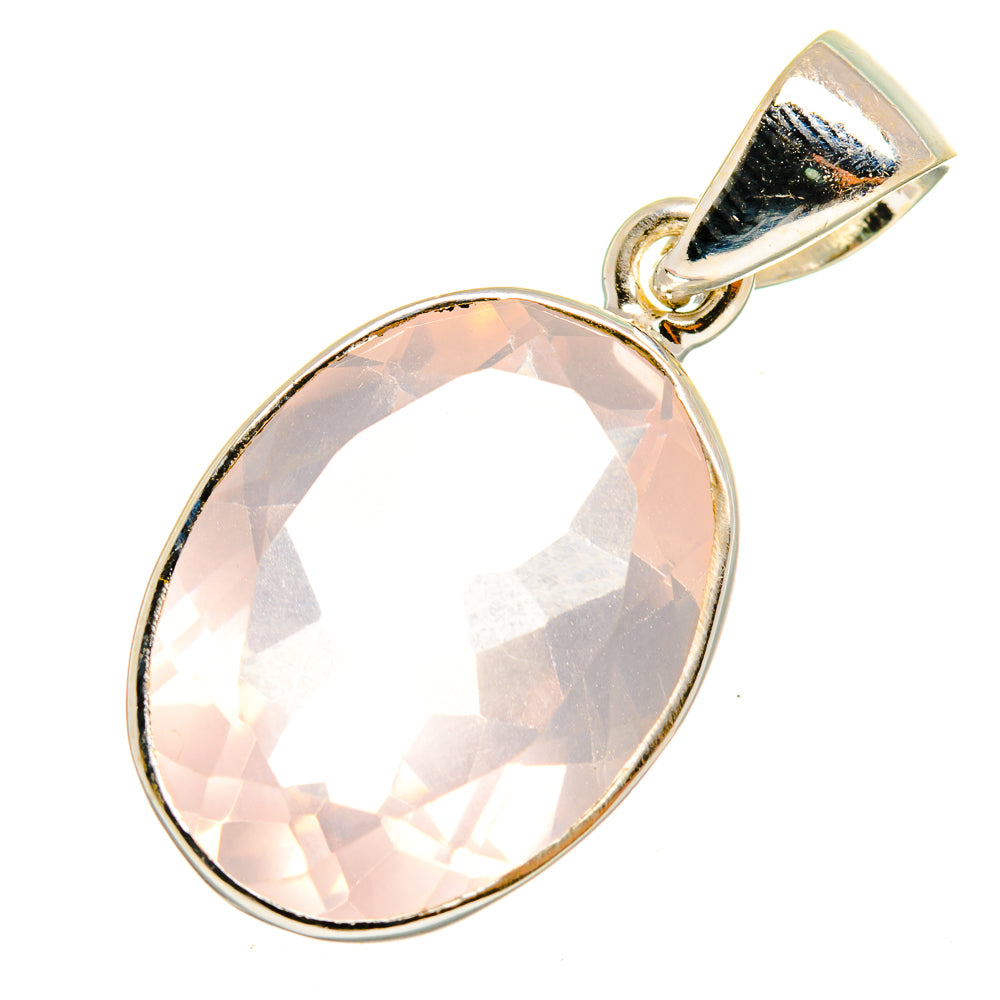 Rose Quartz Pendants handcrafted by Ana Silver Co - PD8337