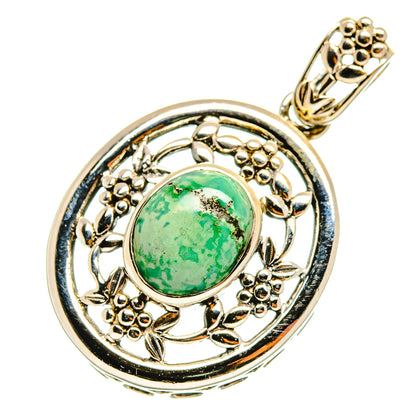Tibetan Turquoise Pendants handcrafted by Ana Silver Co - PD8338