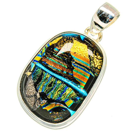 Dichroic Glass Pendants handcrafted by Ana Silver Co - PD8350