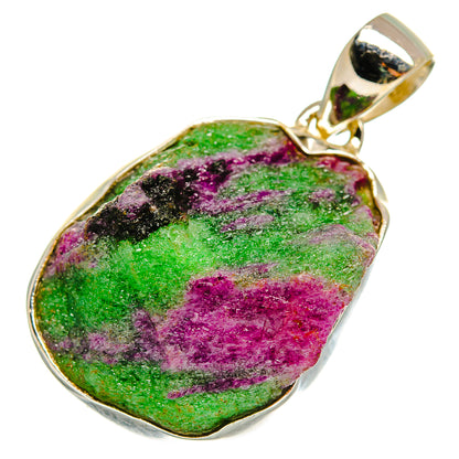 Ruby Zoisite Pendants handcrafted by Ana Silver Co - PD8367