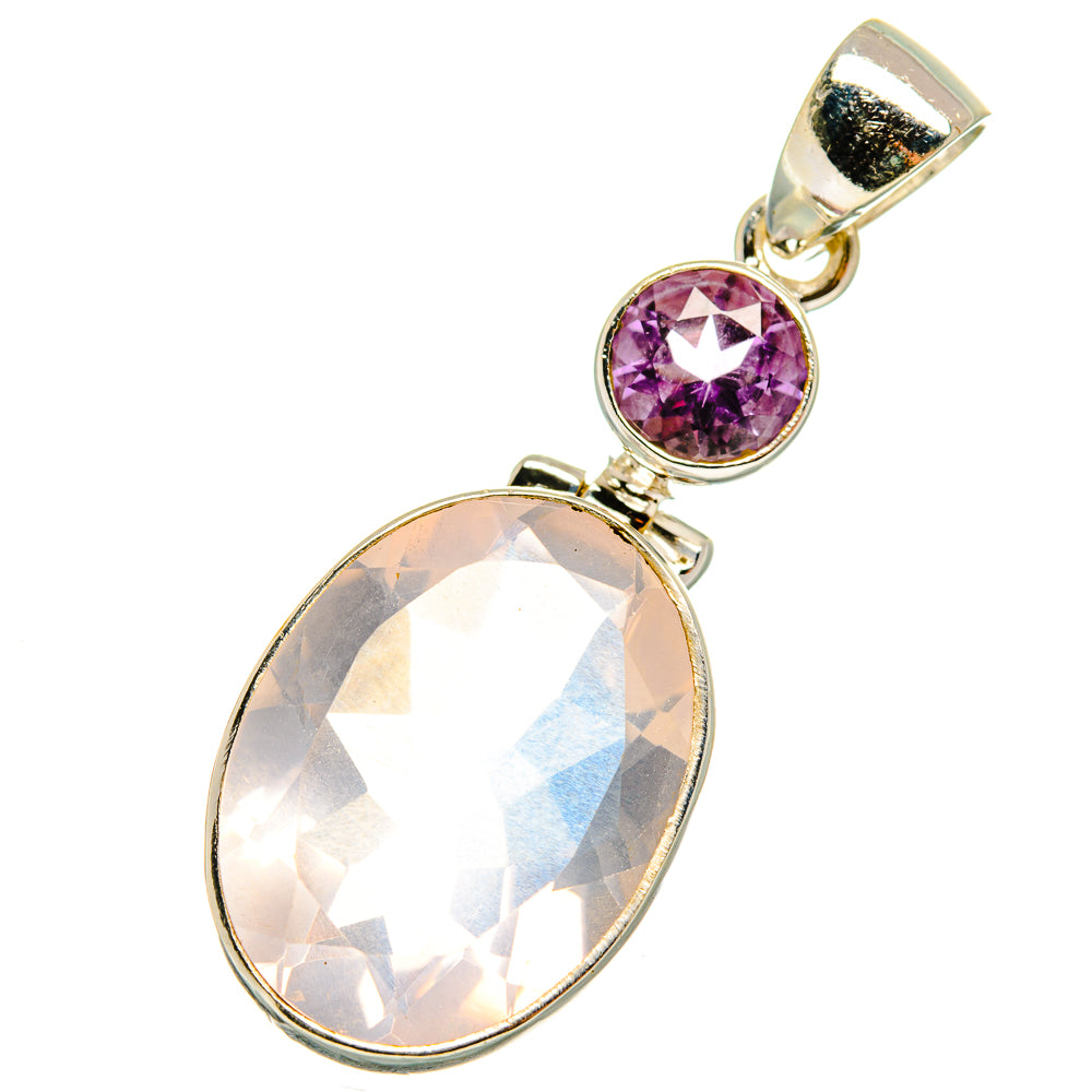 Rose Quartz Pendants handcrafted by Ana Silver Co - PD8370