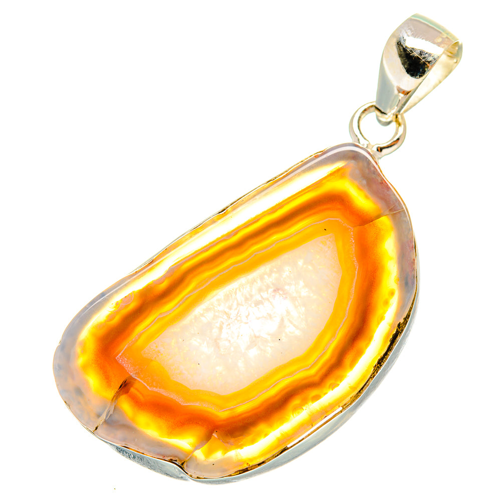Botswana Agate Pendants handcrafted by Ana Silver Co - PD8404