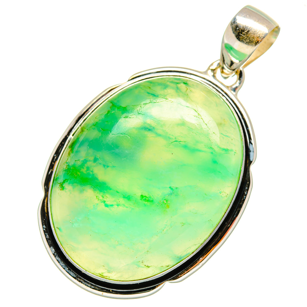 Prehnite Pendants handcrafted by Ana Silver Co - PD8407
