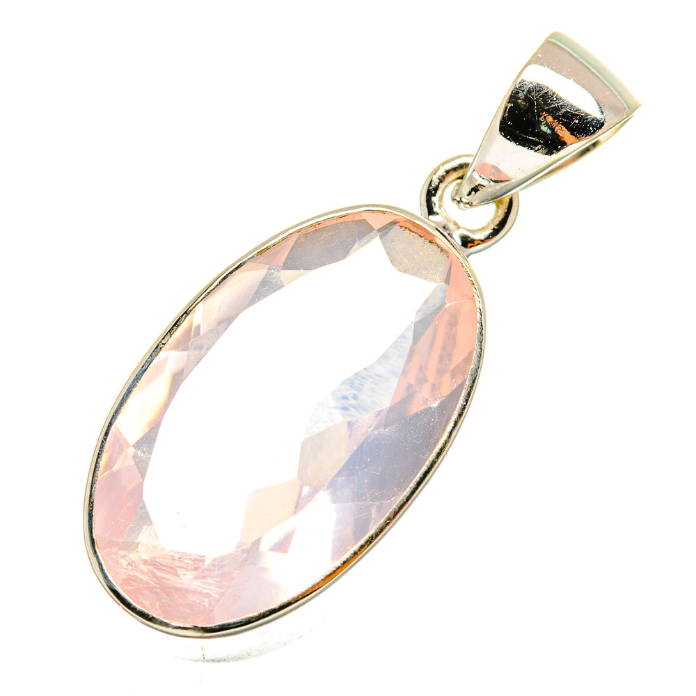 Rose Quartz Pendants handcrafted by Ana Silver Co - PD8427