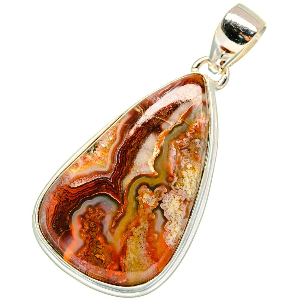 Crazy Lace Agate Pendants handcrafted by Ana Silver Co - PD8433