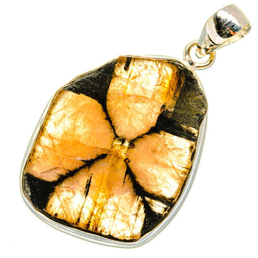 Chiastolite Pendants handcrafted by Ana Silver Co - PD8475