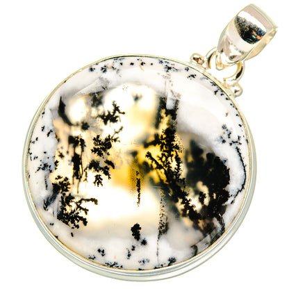 Dendritic Opal Pendants handcrafted by Ana Silver Co - PD8476