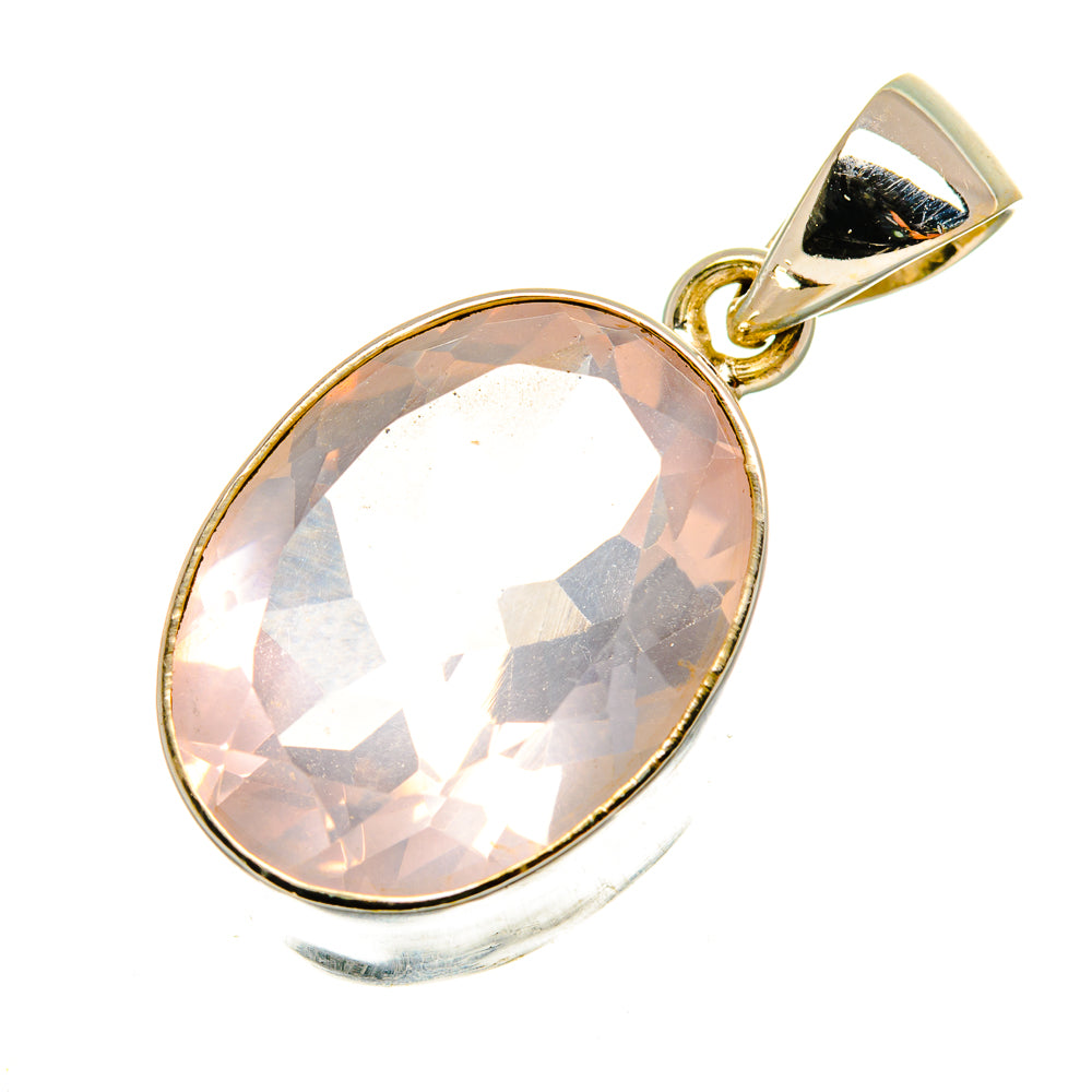 Rose Quartz Pendants handcrafted by Ana Silver Co - PD8482