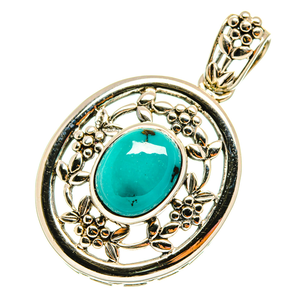 Tibetan Turquoise Pendants handcrafted by Ana Silver Co - PD8484