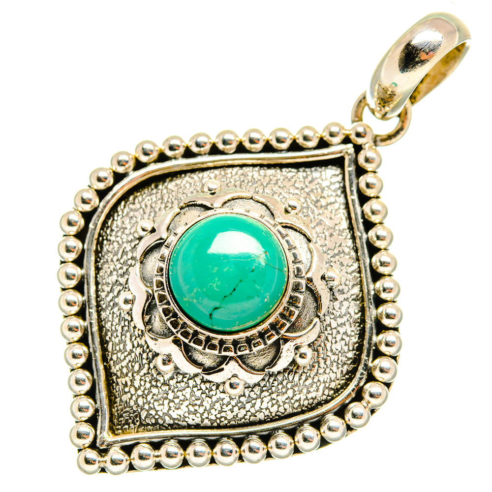 Tibetan Turquoise Pendants handcrafted by Ana Silver Co - PD8493