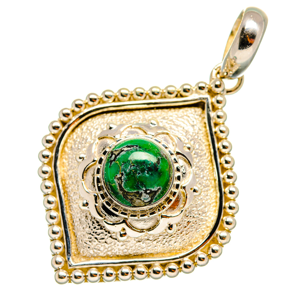 Tibetan Turquoise Pendants handcrafted by Ana Silver Co - PD8494
