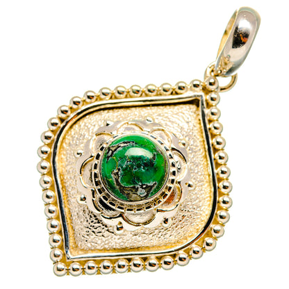 Tibetan Turquoise Pendants handcrafted by Ana Silver Co - PD8494