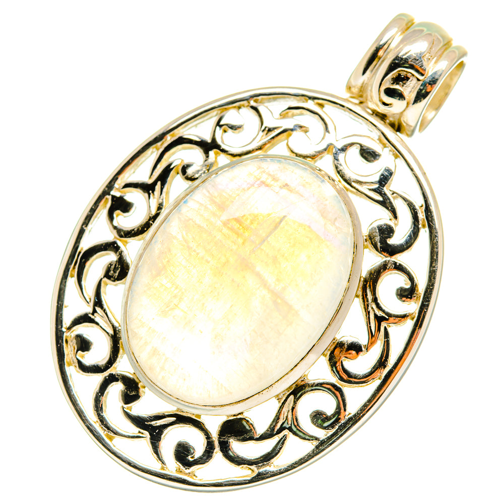 Rainbow Moonstone Pendants handcrafted by Ana Silver Co - PD8511
