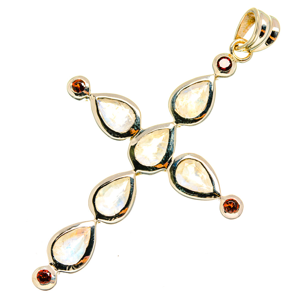 Rainbow Moonstone Pendants handcrafted by Ana Silver Co - PD8524