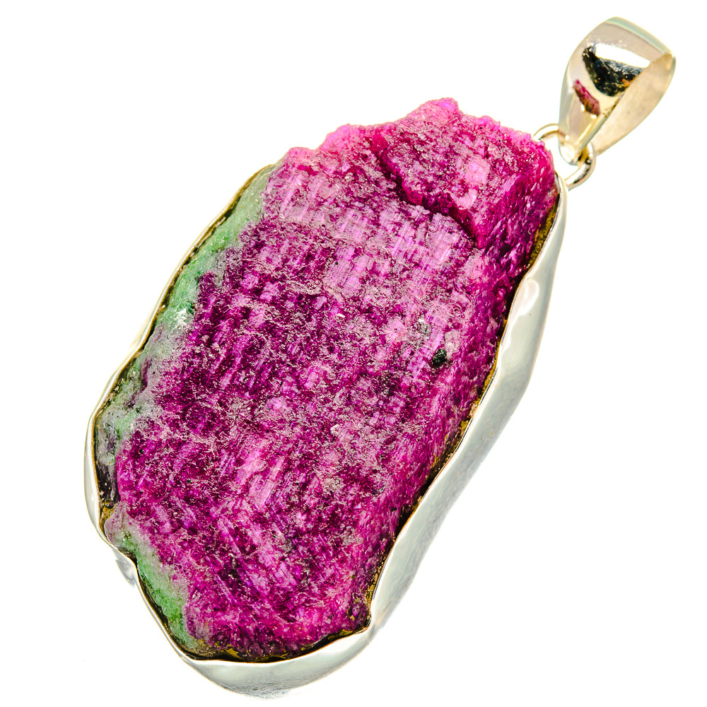 Ruby Zoisite Pendants handcrafted by Ana Silver Co - PD8531