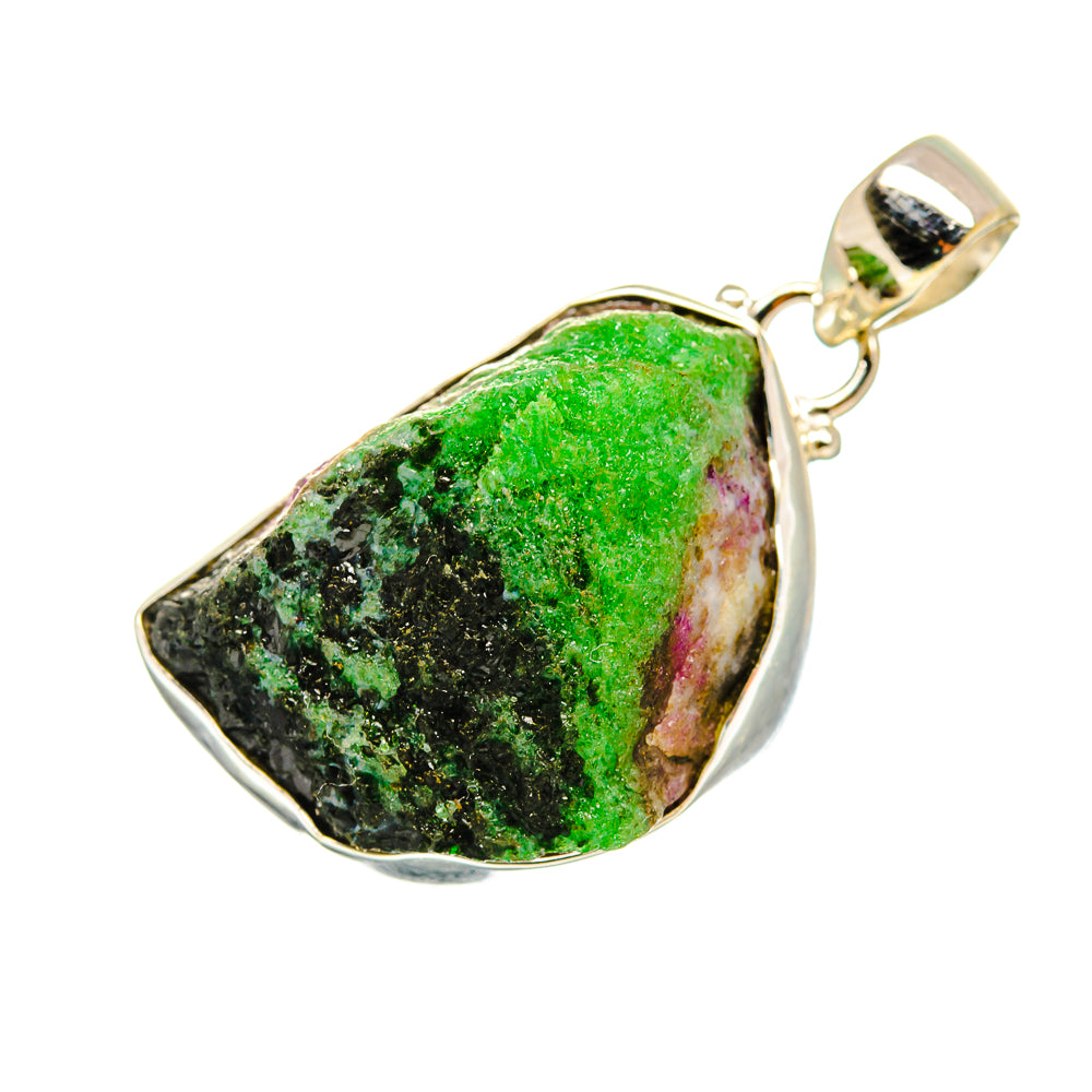 Ruby Zoisite Pendants handcrafted by Ana Silver Co - PD8550 - Photo 2