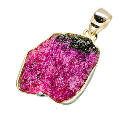Ruby Zoisite Pendants handcrafted by Ana Silver Co - PD8553