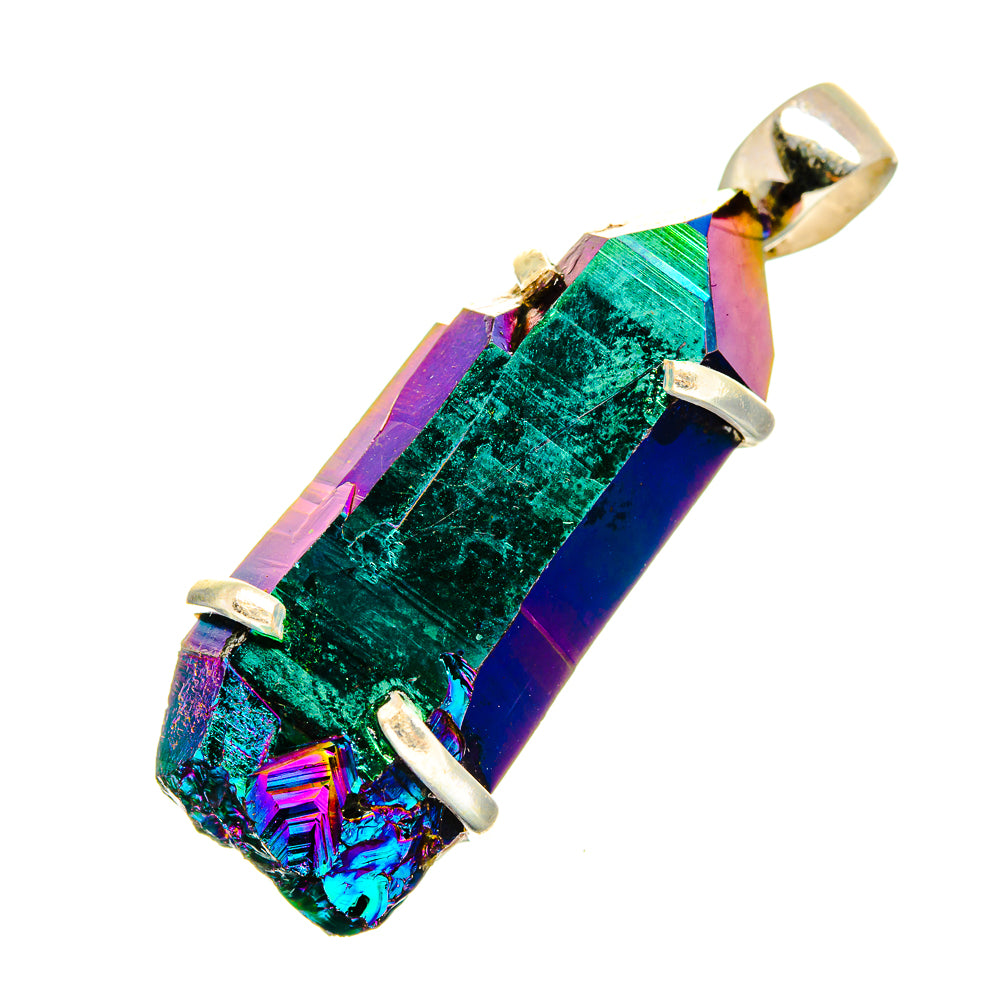 Titanium Sunshine Druzy Pendants handcrafted by Ana Silver Co - PD8554