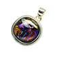 Dichroic Glass Pendants handcrafted by Ana Silver Co - PD8557