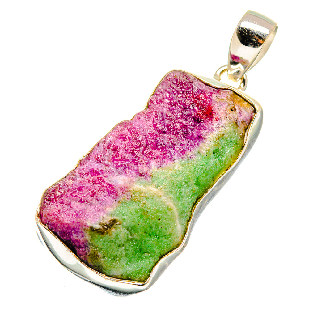 Ruby Zoisite Pendants handcrafted by Ana Silver Co - PD8561