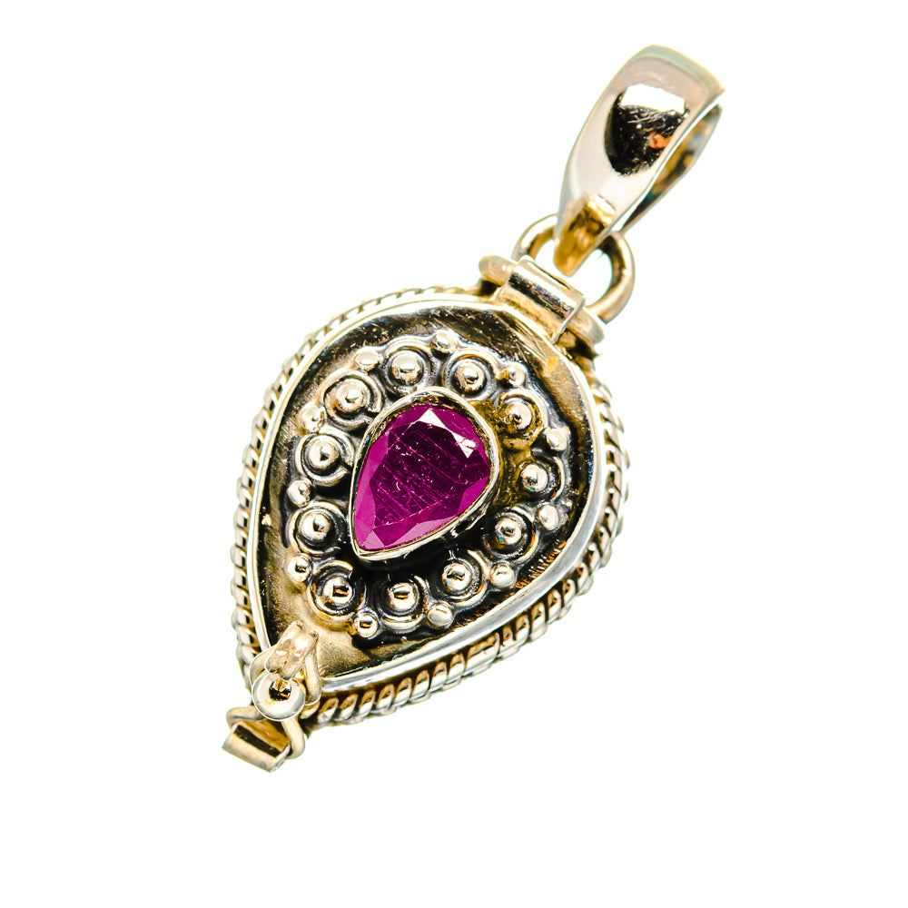 Ruby Pendants handcrafted by Ana Silver Co - PD8593