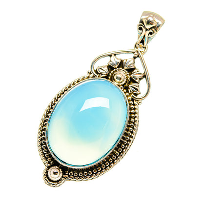 Aqua Chalcedony Pendants handcrafted by Ana Silver Co - PD8605