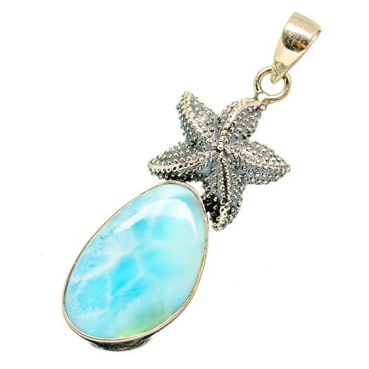 Larimar Pendants handcrafted by Ana Silver Co - PD8618