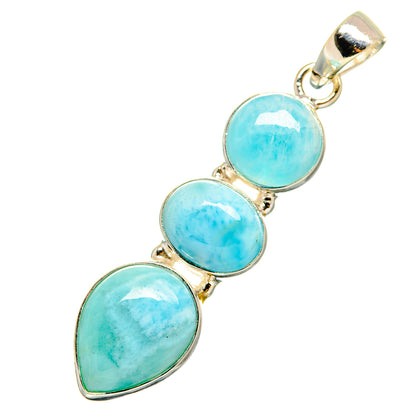 Larimar Pendants handcrafted by Ana Silver Co - PD8619