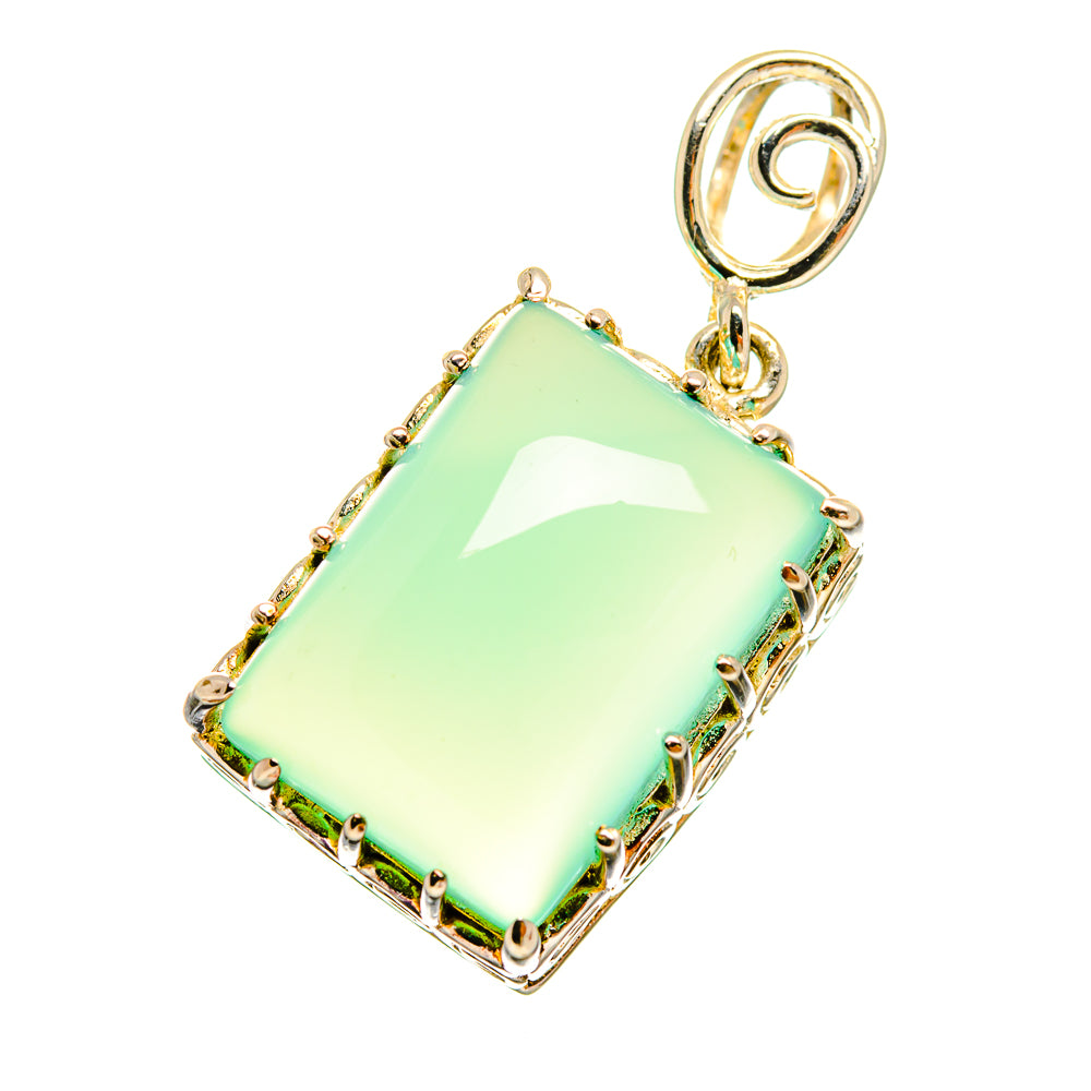Aqua Chalcedony Pendants handcrafted by Ana Silver Co - PD8647