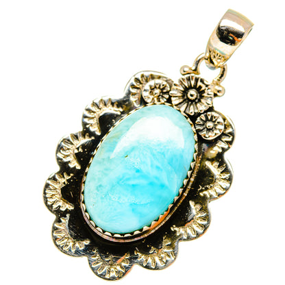Larimar Pendants handcrafted by Ana Silver Co - PD8654