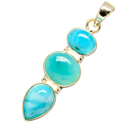 Larimar Pendants handcrafted by Ana Silver Co - PD8656