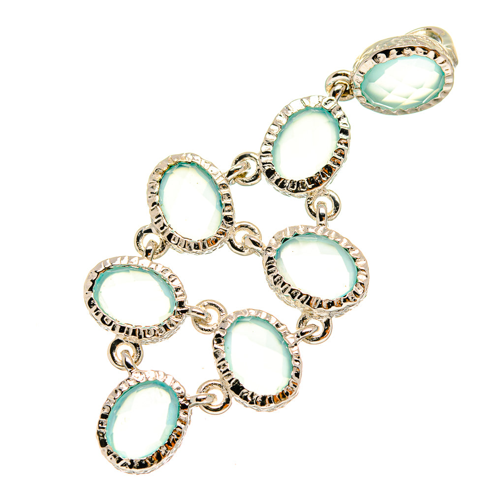 Aqua Chalcedony Pendants handcrafted by Ana Silver Co - PD8659
