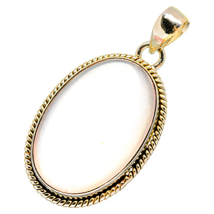 Rose Quartz Pendants handcrafted by Ana Silver Co - PD8665