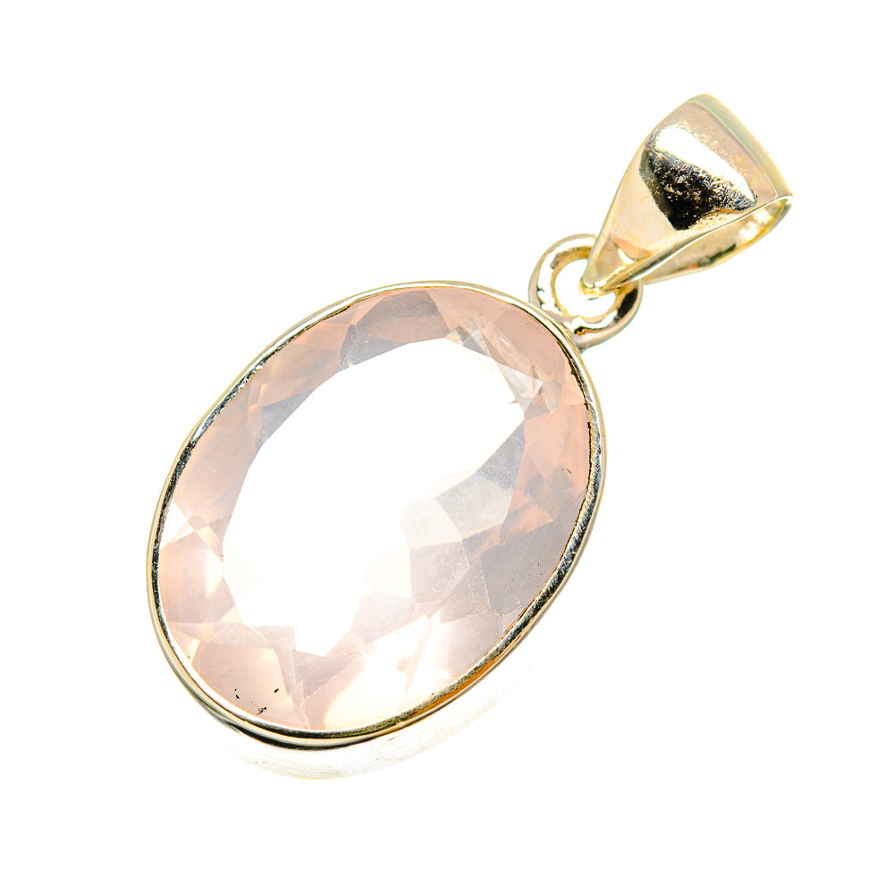 Rose Quartz Pendants handcrafted by Ana Silver Co - PD8666