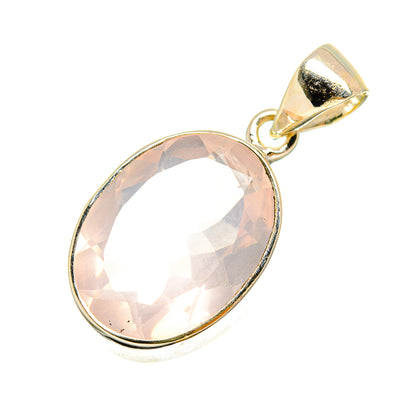 Rose Quartz Pendants handcrafted by Ana Silver Co - PD8666