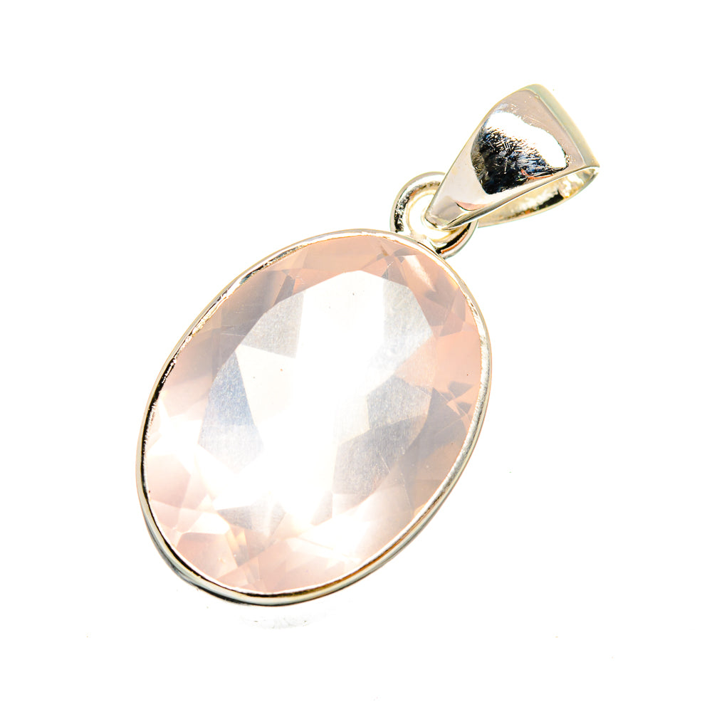 Rose Quartz Pendants handcrafted by Ana Silver Co - PD8667