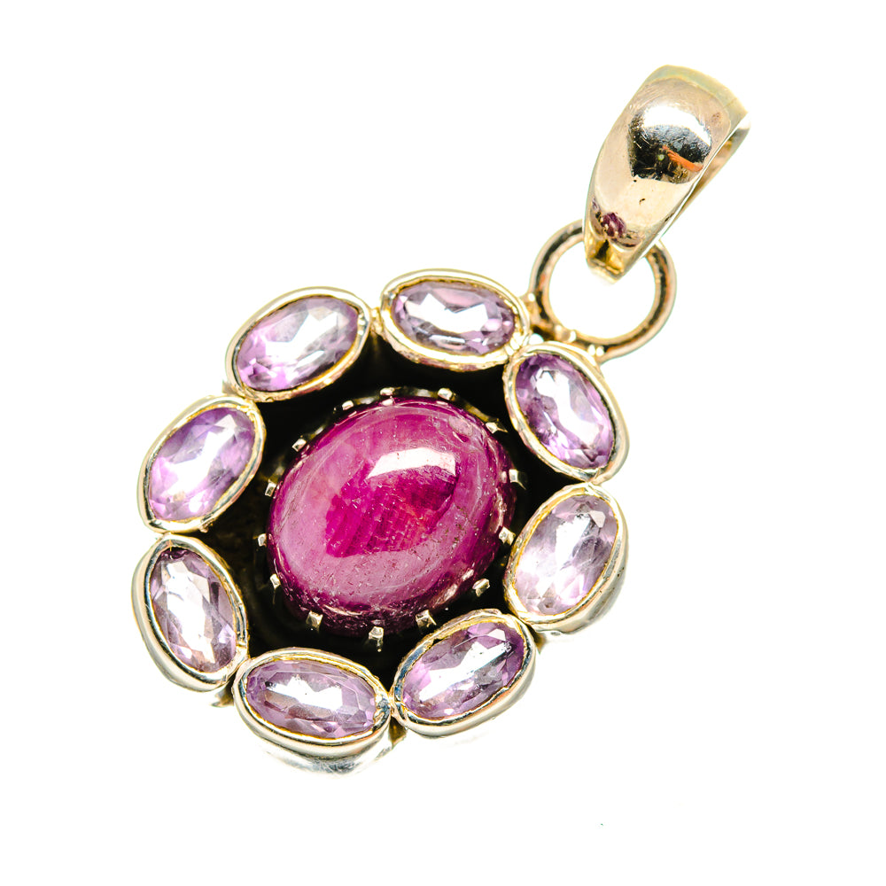 Ruby Pendants handcrafted by Ana Silver Co - PD8676