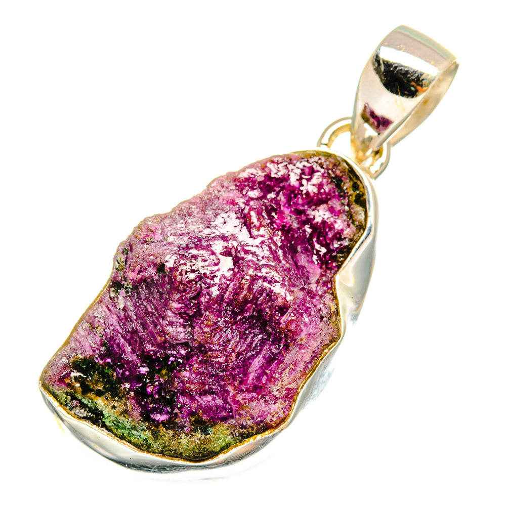 Ruby Zoisite Pendants handcrafted by Ana Silver Co - PD8689