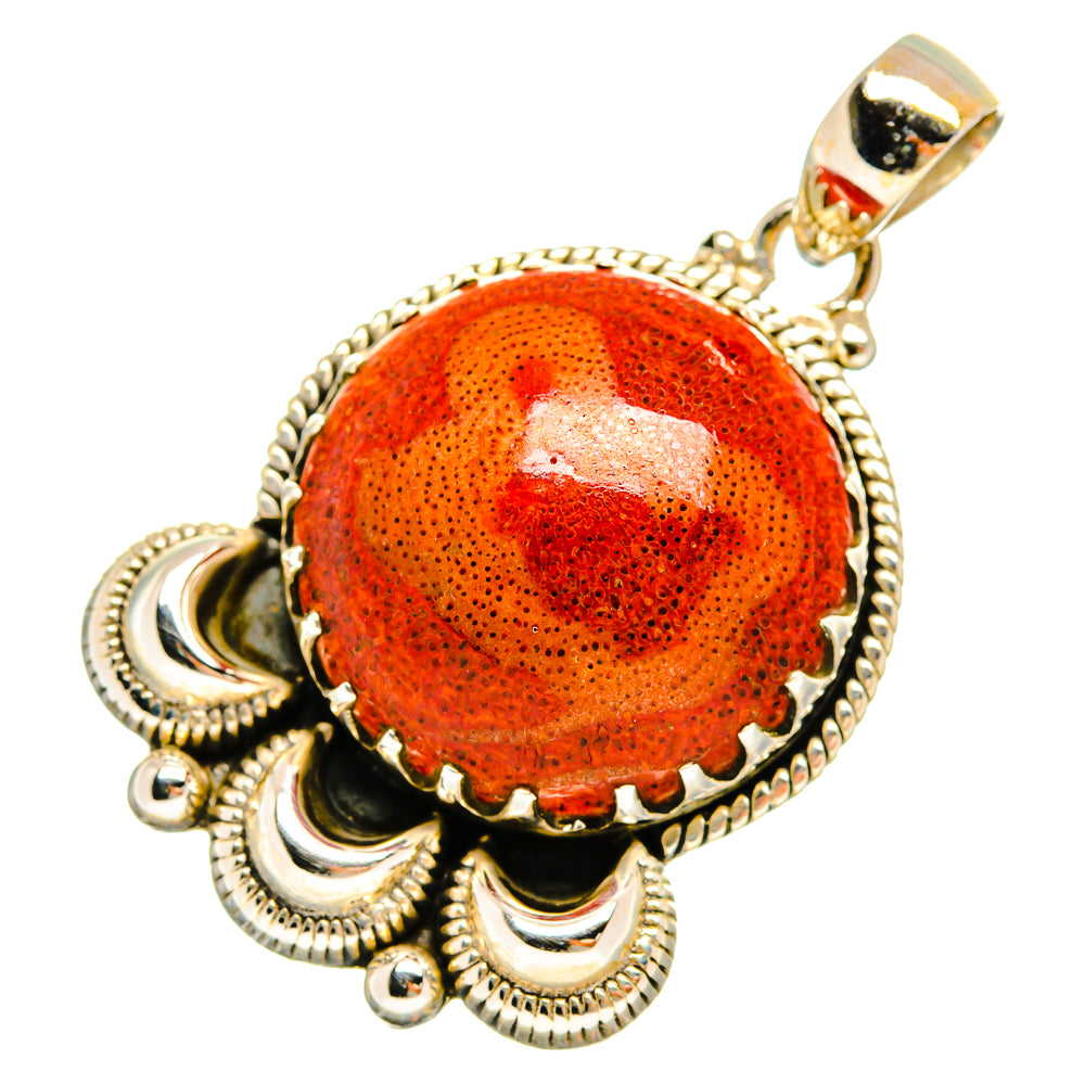 Sponge Coral Pendants handcrafted by Ana Silver Co - PD8695