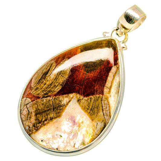 Mushroom Rhyolite Pendants handcrafted by Ana Silver Co - PD8710