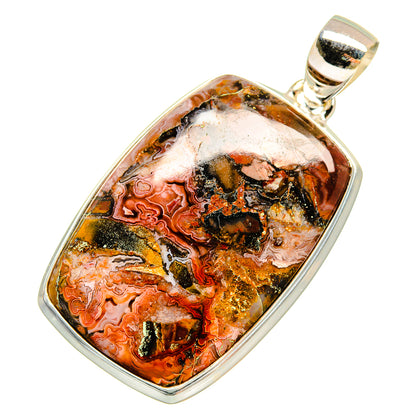 Crazy Lace Agate Pendants handcrafted by Ana Silver Co - PD8716