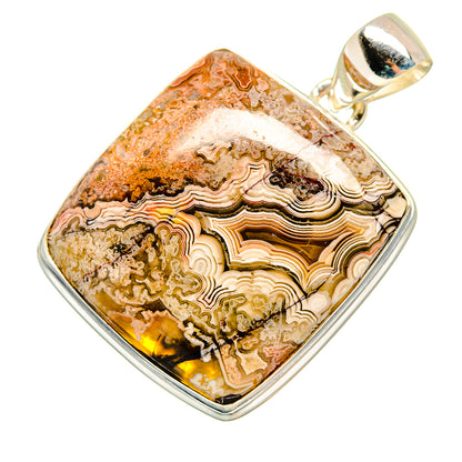 Laguna Lace Agate Pendants handcrafted by Ana Silver Co - PD8717