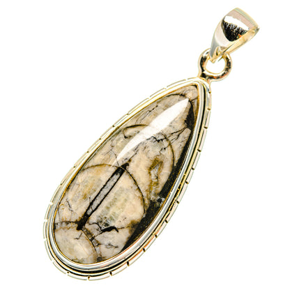 Orthoceras Fossil Pendants handcrafted by Ana Silver Co - PD8737