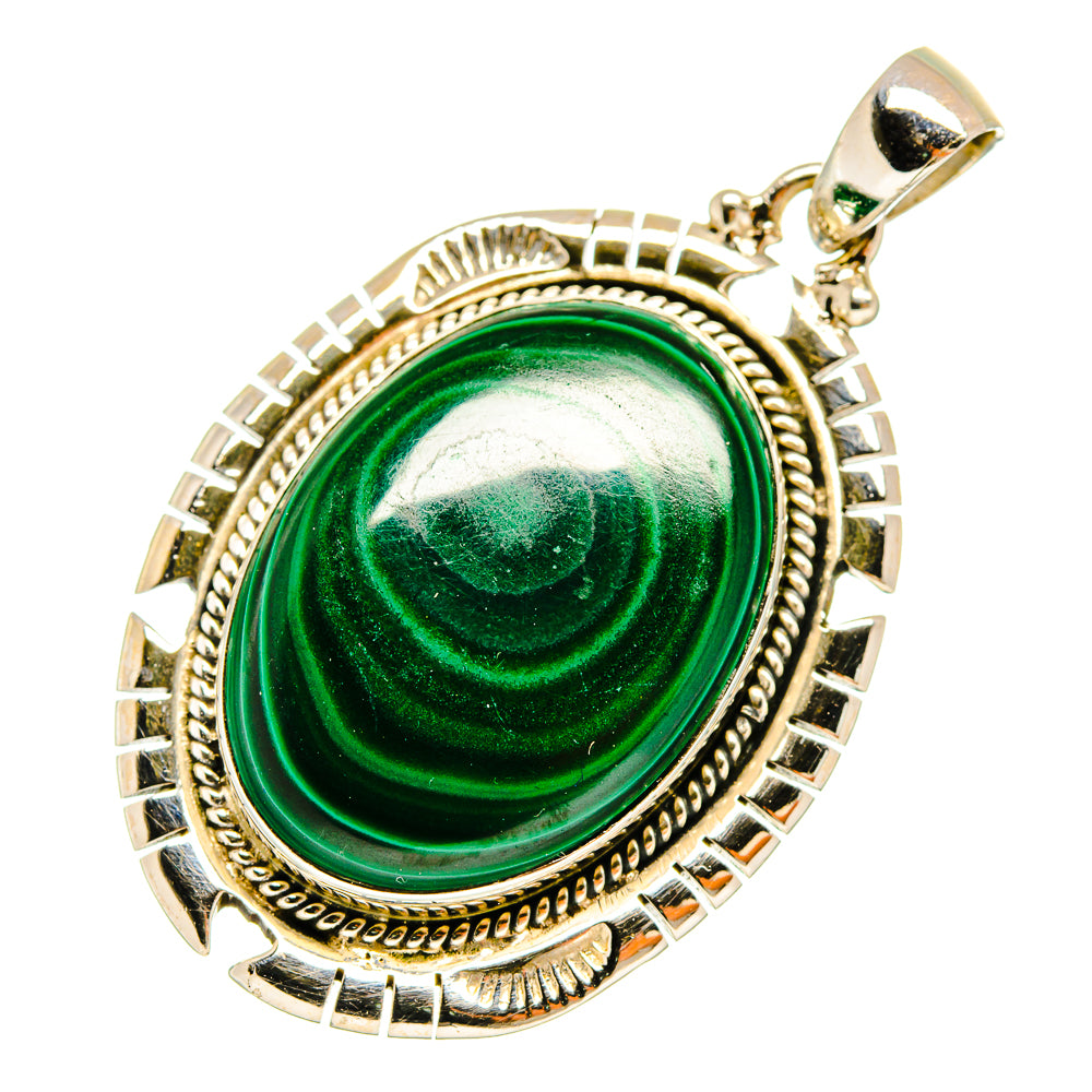 Malachite Pendants handcrafted by Ana Silver Co - PD8773